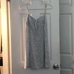 Blue dress with flowers